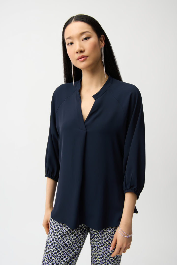 JOSEPH RIBKOFF BLOUSE 261076 BLAUW - 1