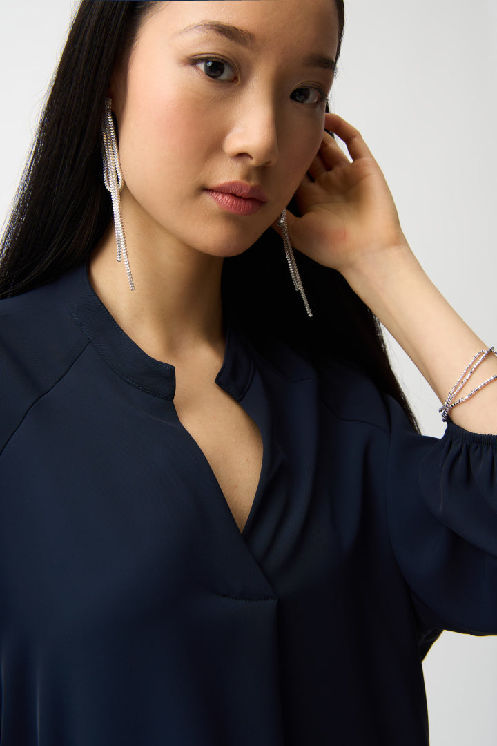 JOSEPH RIBKOFF BLOUSE 261076 BLAUW - 2