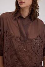ERMANNO BLOUSE D48EK022EN0 BRUIN - 3