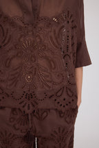 ERMANNO BLOUSE D48EK022EN0 BRUIN - 5