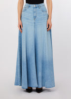 LIU JO BLUE DENIM ROK UA6171 BLAUW - 1