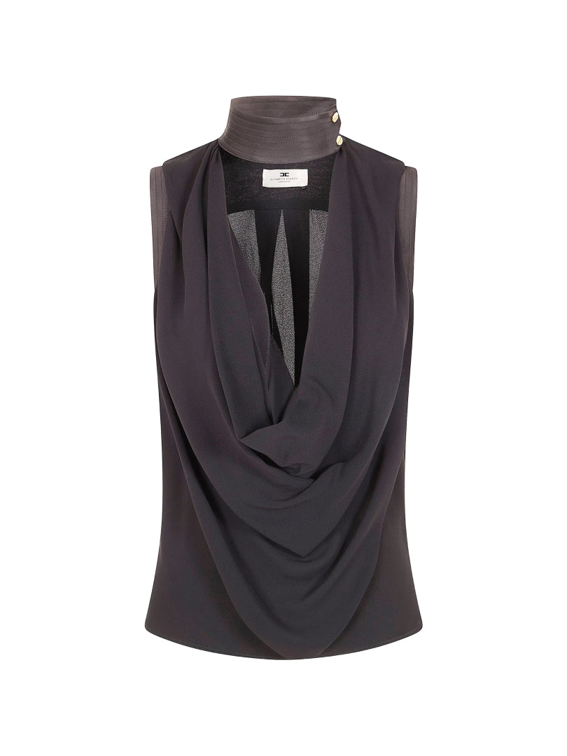 ELISABETTA FRANCHI TOP CA13461 ZWART - 1