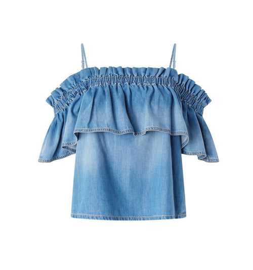 PINKO BLOUSE BLOCH BLAUW - 1