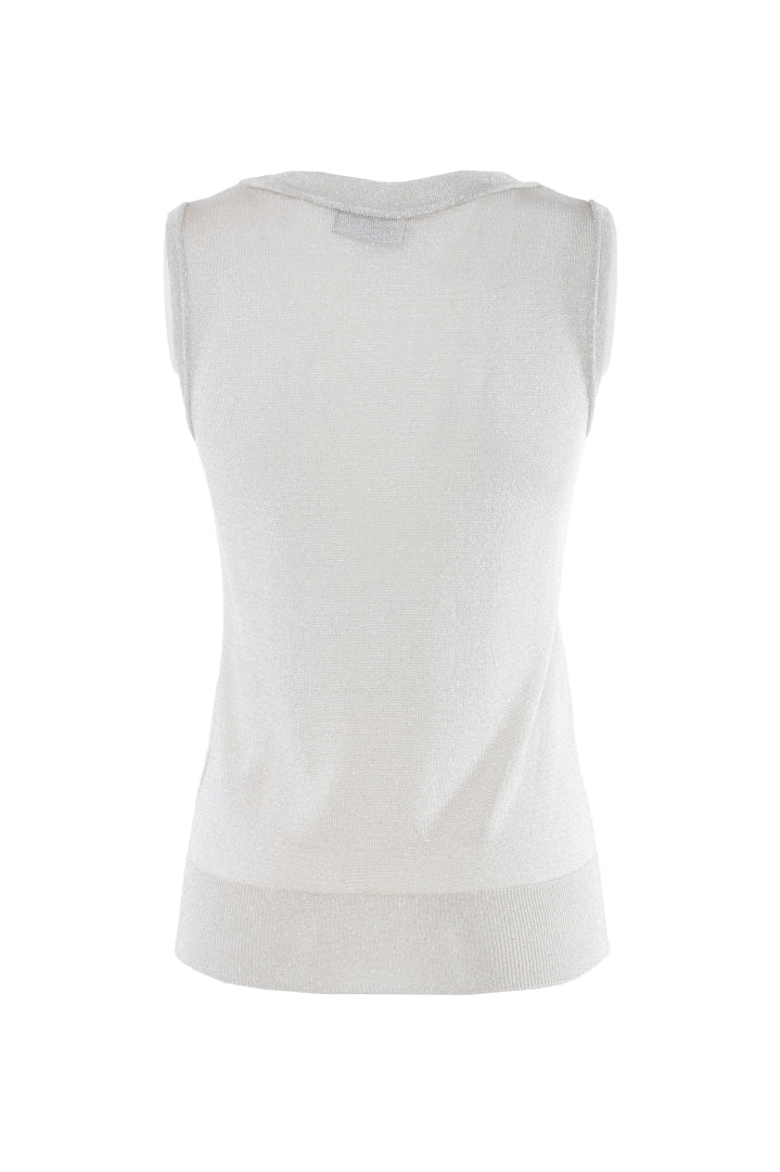 NENETTE TOP MARASCHINO ZILVER - 2