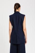 TWIN SET GILET 2314 BLAUW - 2