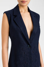 TWIN SET GILET 2314 BLAUW - 3