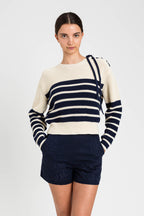 TWIN SET SHORT 2312 BLAUW - 2