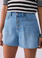 LIU JO BLUE DENIM SHORT UA6169 BLAUW - 3
