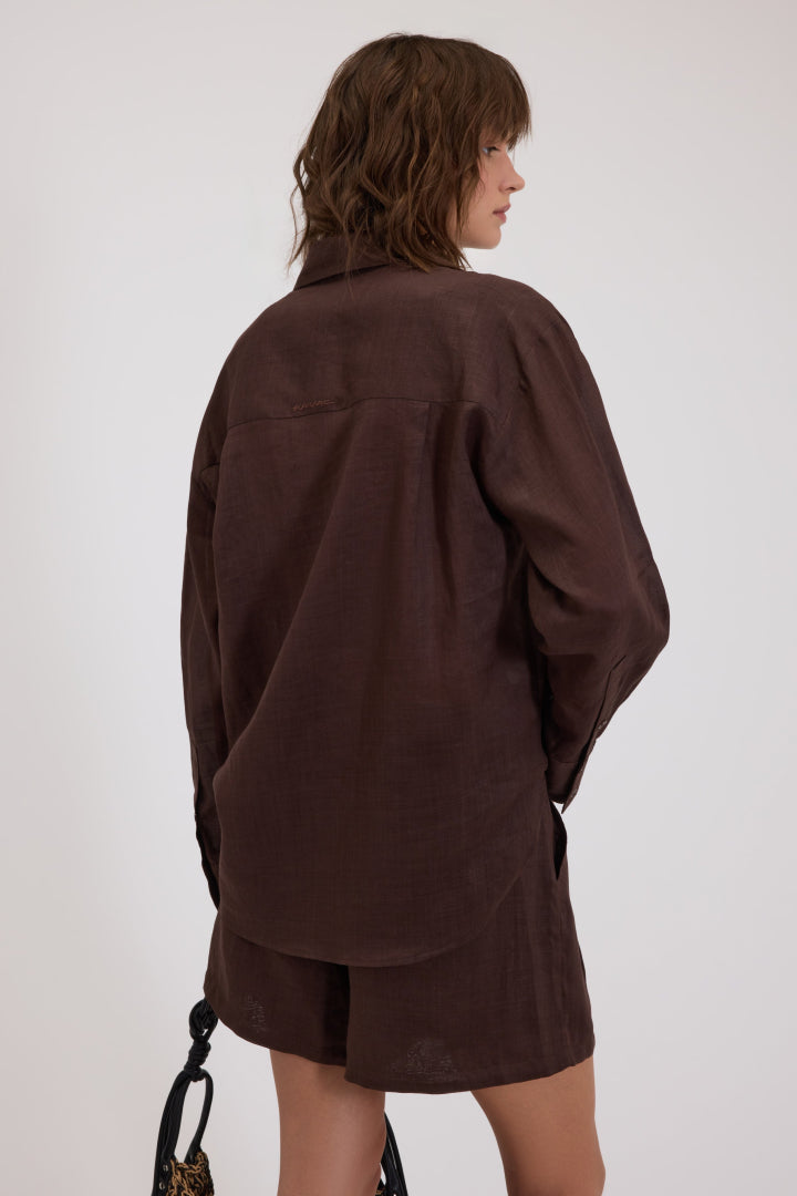 ERMANNO BLOUSE D48EK029E37 BRUIN - 3