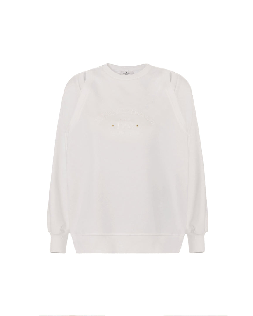 ELISABETTA FRANCHI SWEATER MD0126E2 WIT - 1