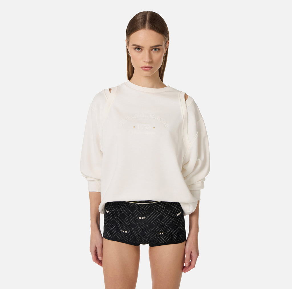 ELISABETTA FRANCHI SWEATER MD0126E2 WIT - 2