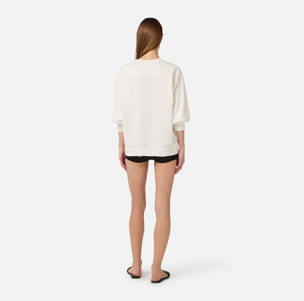 ELISABETTA FRANCHI SWEATER MD0126E2 WIT - 4