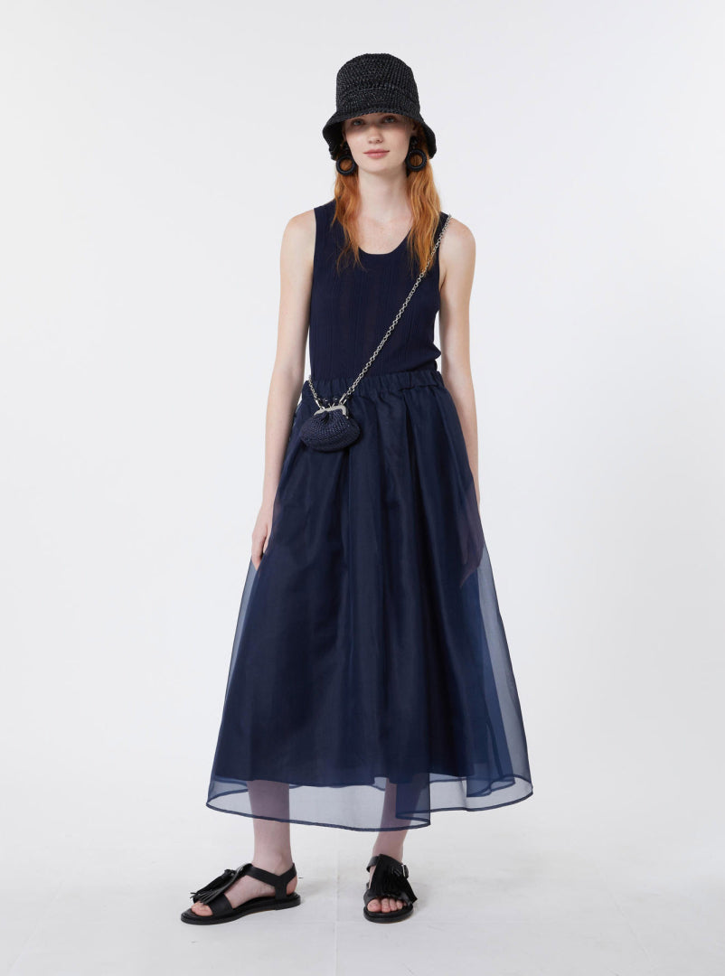 MAX MARA ROK VISINO BLAUW - 3