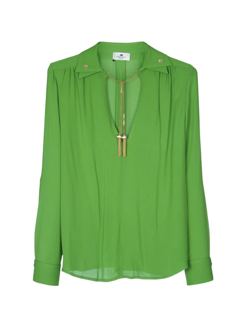 ELISABETTA FRANCHI BLOUSE CA15962 GROEN - 1
