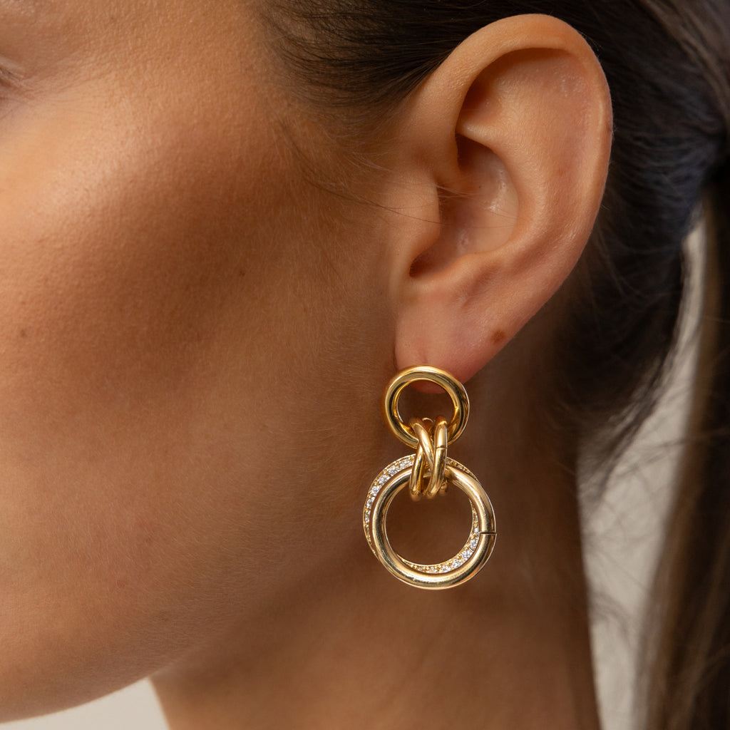 Souvenirs de Pomme EARRINGS MAEVE STRASS GOUD - 1