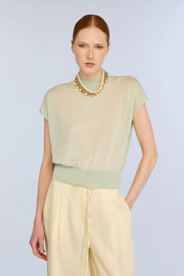 SEMICOUTURE TOP CHRISTIE GROEN - 1