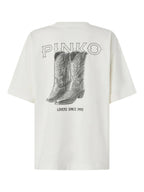PINKO T-SHIRT CARMAGNOLA WIT - 2
