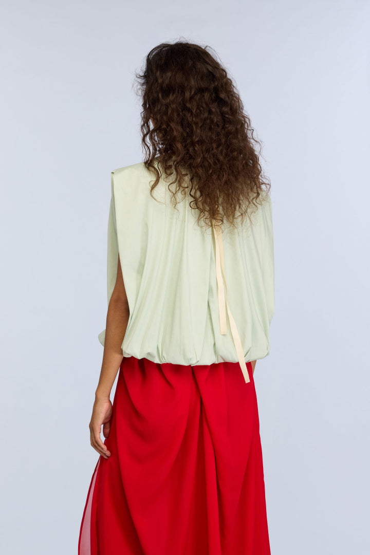 SEMICOUTURE BLOUSE PEARL MINT - 2