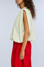 SEMICOUTURE BLOUSE PEARL MINT - 3