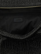 PINKO TAS BEACH SHOPPER RAFIA ZWART - 3