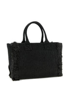 PINKO TAS BEACH SHOPPER RAFIA ZWART - 2