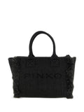 PINKO TAS BEACH SHOPPER RAFIA ZWART - 1