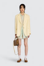 SEMICOUTURE BLAZER ZARA GEEL - 4