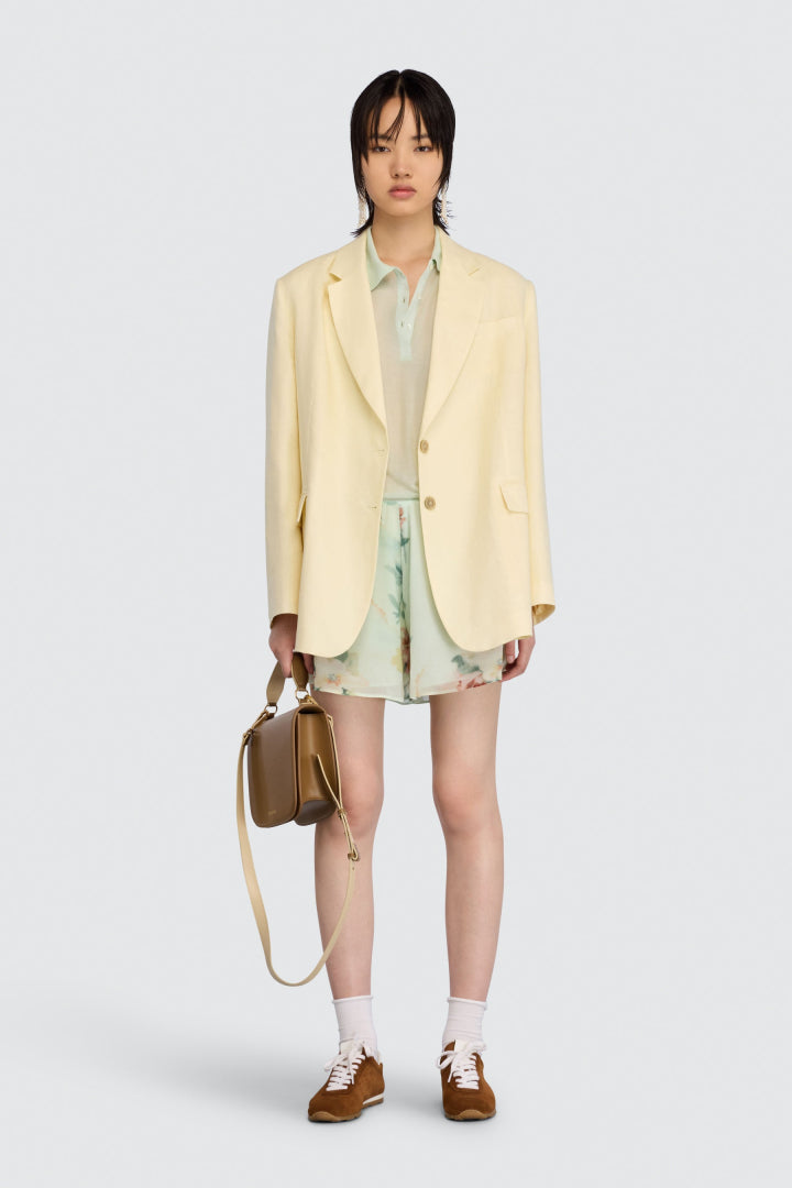 SEMICOUTURE BLAZER ZARA GEEL - 4