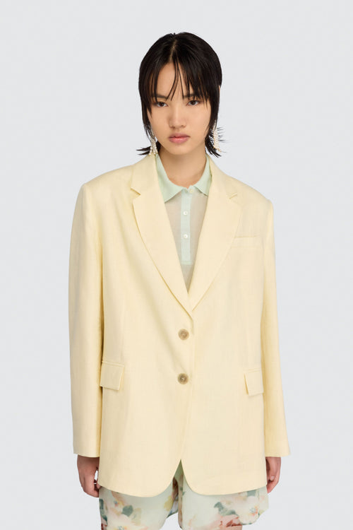 SEMICOUTURE BLAZER ZARA GEEL - 1