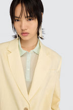 SEMICOUTURE BLAZER ZARA GEEL - 3