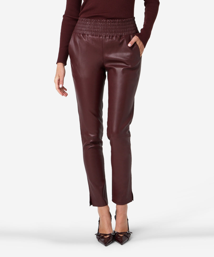 IBANA BROEK COLETTE BORDEAUX - 1