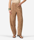 IBANA BROEK PARLA SUEDE BRUIN - 1
