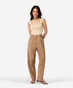 IBANA BROEK PARLA SUEDE BRUIN - 4