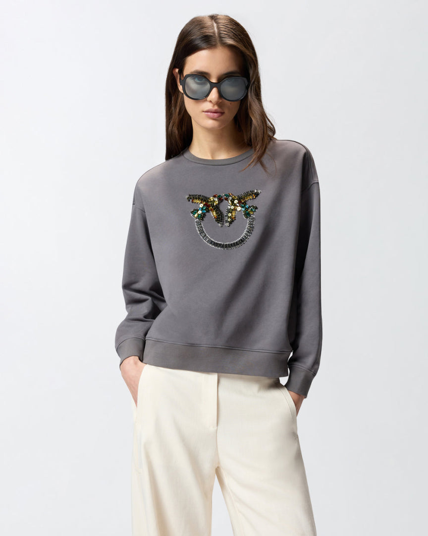 PINKO SWEATER NELLY GRIJS - 3