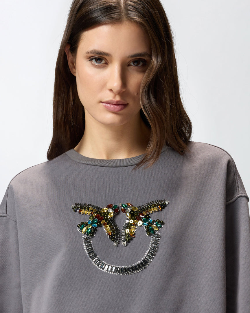 PINKO SWEATER NELLY GRIJS - 4