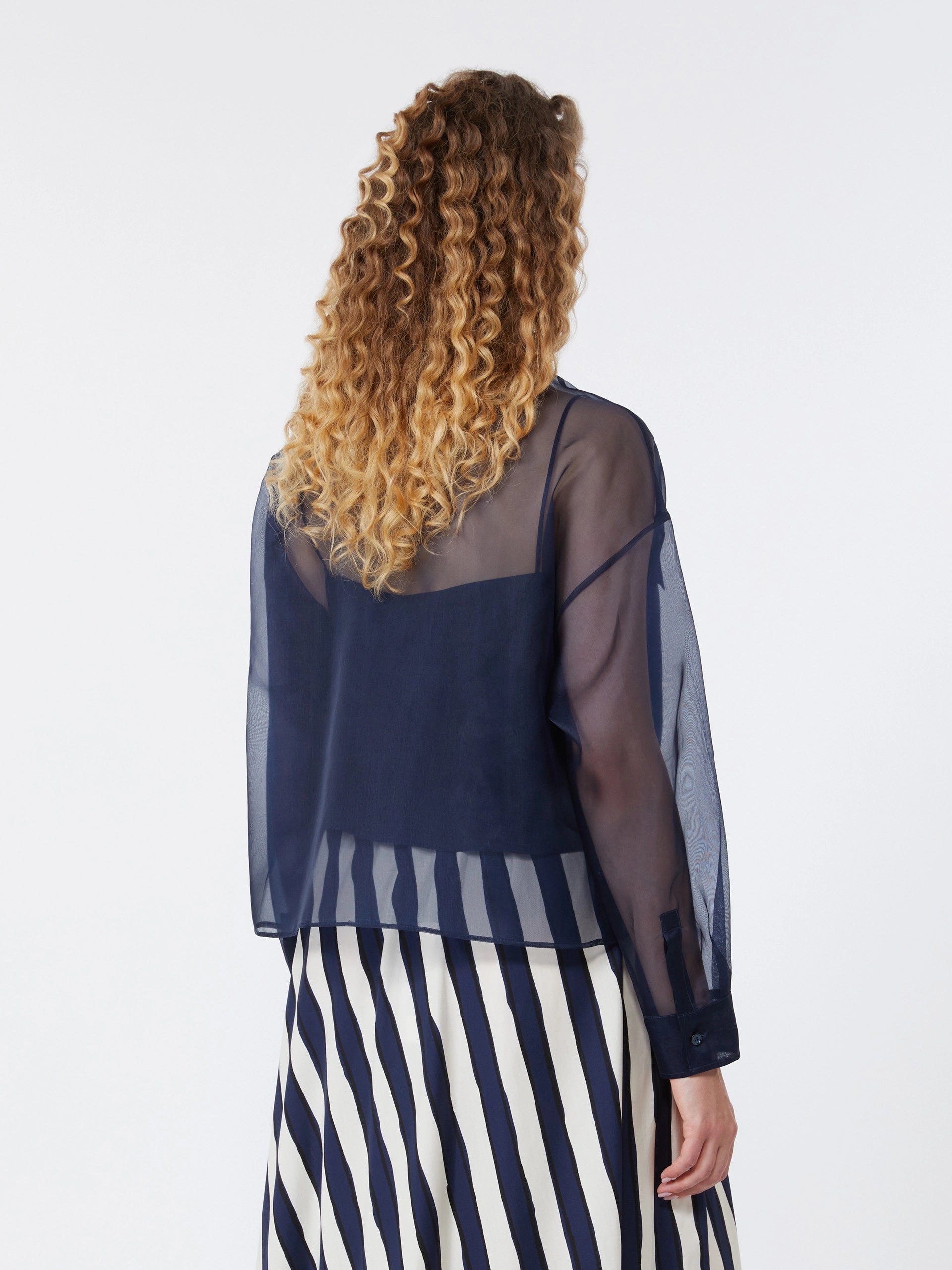 MAX MARA BLOUSE COLOMBA BLAUW - 2
