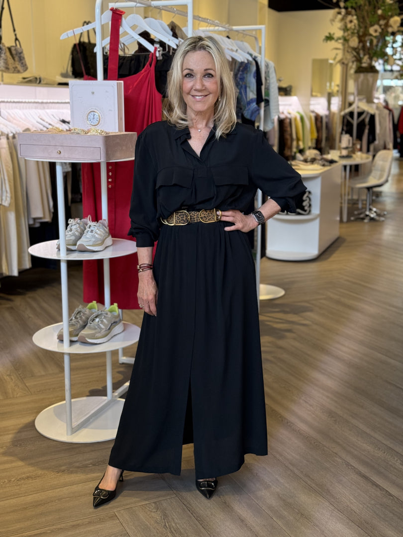 SEMICOUTURE JURK ELOISE ZWART - 1