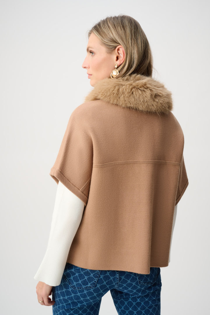 JOSEPH RIBKOFF VEST 263949 CAMEL - 3