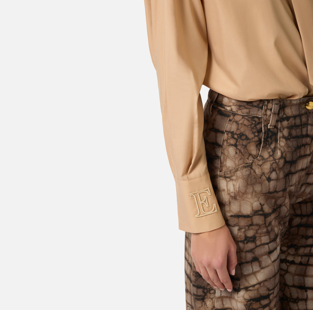 ELISABETTA FRANCHI BLOUSE CA15261E2 CAMEL - 4