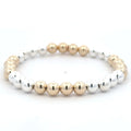 Basic 6mm Gold Mix Silver Row