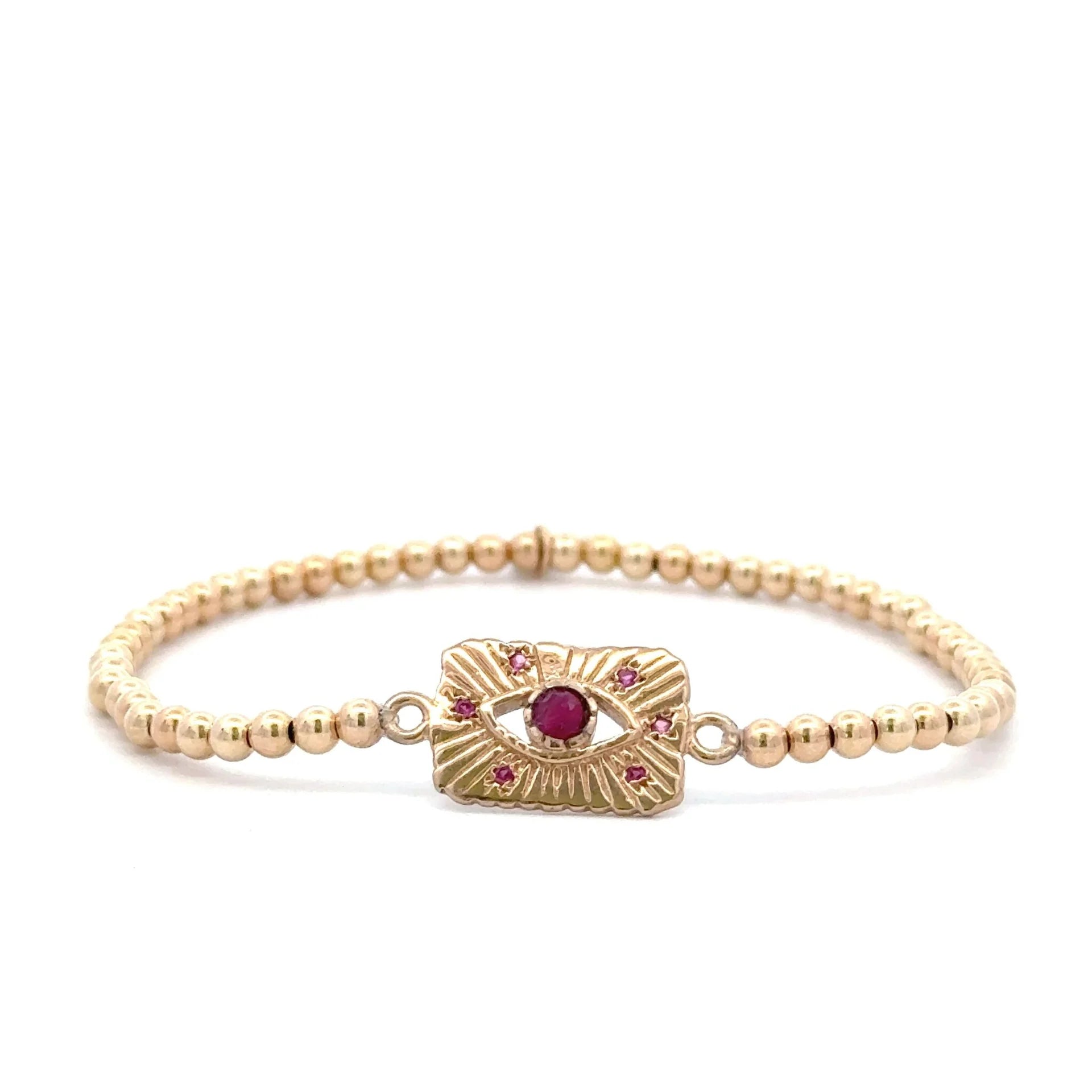 Shiny eye fuchsia gold