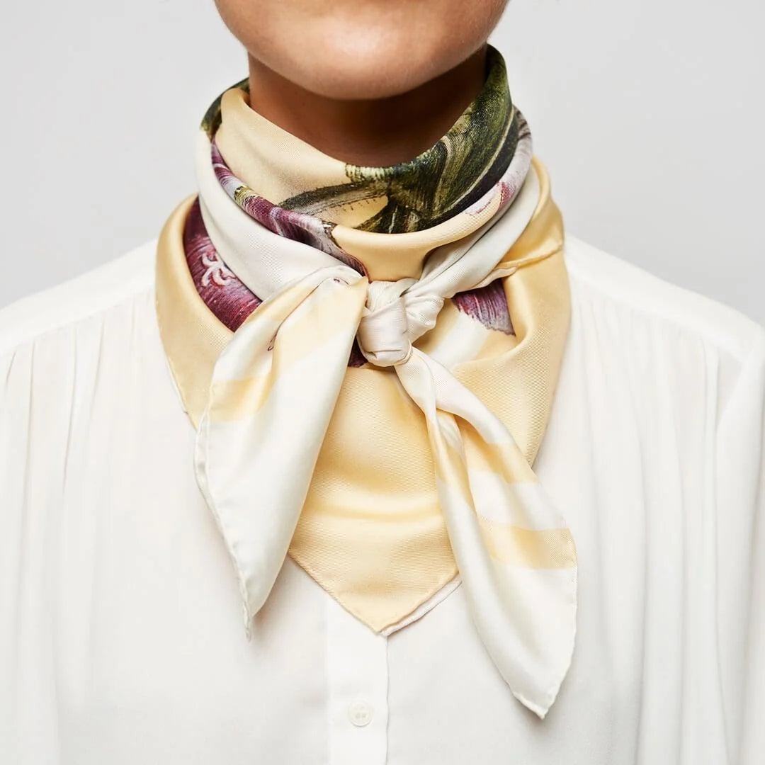Flora Yellow Flower Scarf