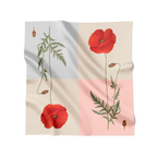 Four Square Poppy Scarf