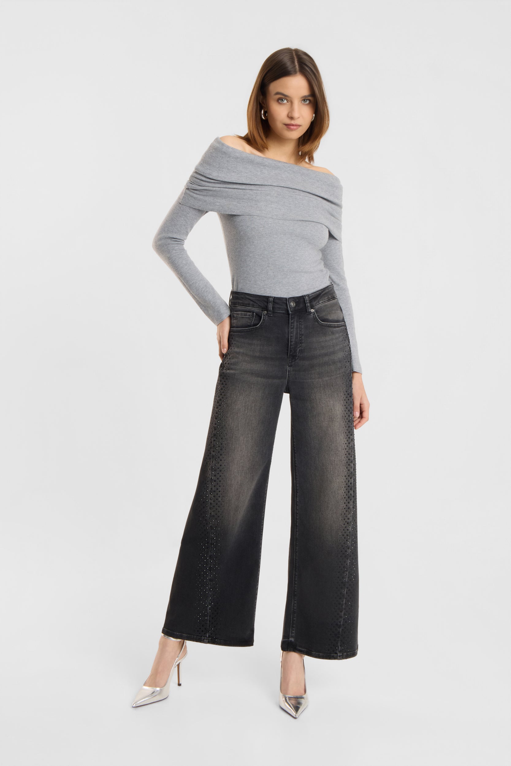 Broek Sventy Bling Rich Soft Denim