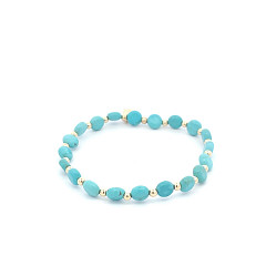 MIX TURQUOISE FLAT GOLD