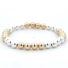 BASIC 6 MM GOLD MIX SILVER ROW