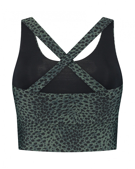 SARAH TOP CHEETAH GREEN